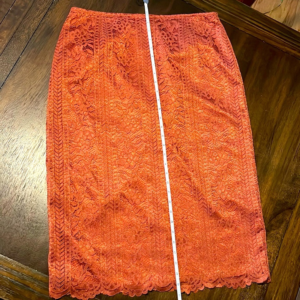 Preston and York midi lace skirt.